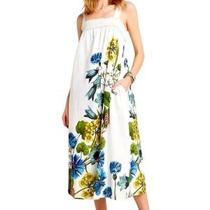 Maeve by Anthropologie Lined Botanical Print Dress with Pockets Size XS